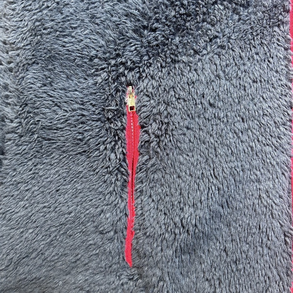 Tommy Hilfiger Sherpa Fleece Vest Women's Small Navy Red Full Zip Logo Pockets - Picture 11 of 14